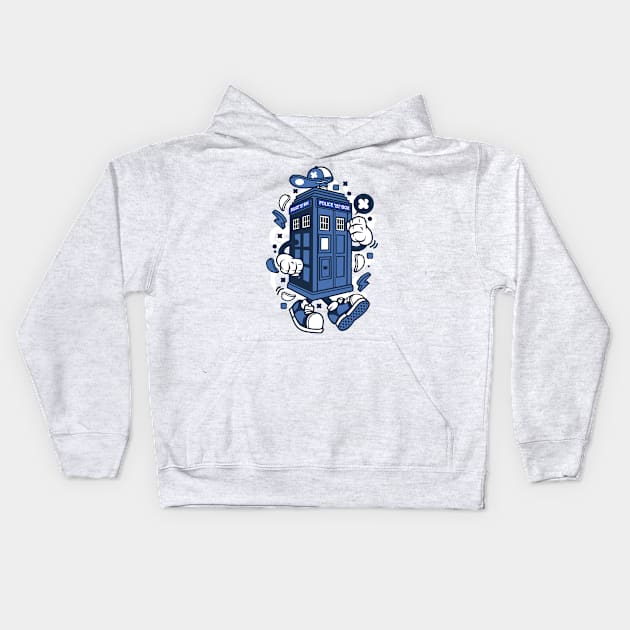 Police callbox Kids Hoodie by Superfunky